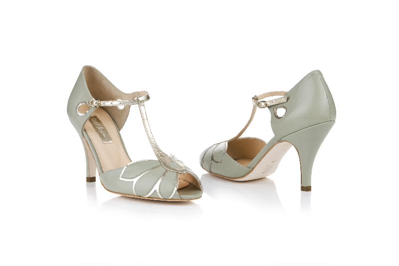 Mariage - Chaussures Rachel Simpson : Mimosa, vert menthe