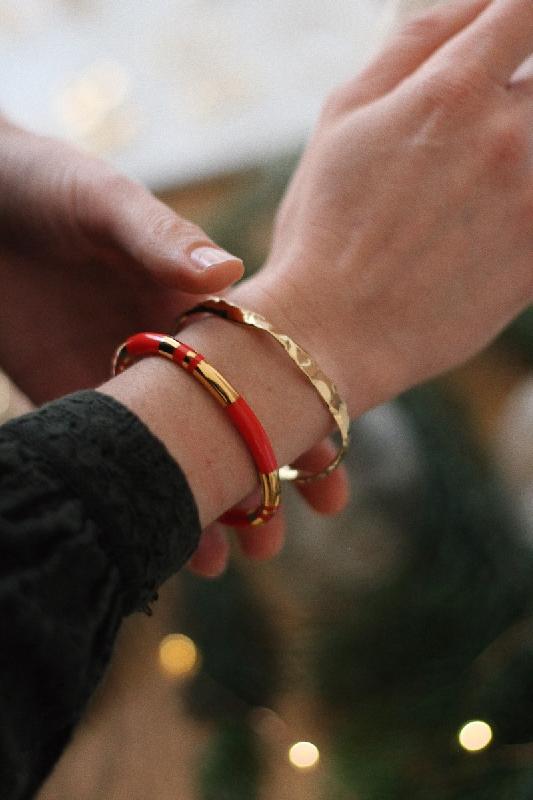 Bijoux Aurélie Bidermann : Modele Jonc Positano Vermillon