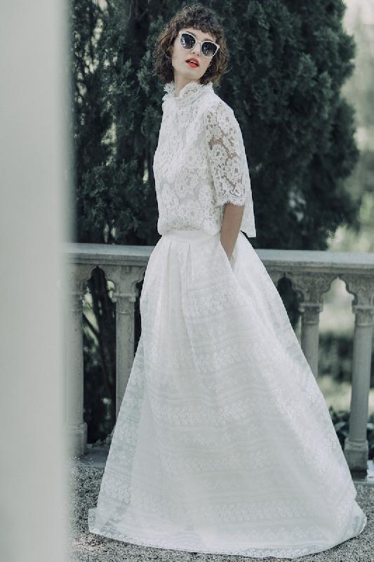 Robes de mariée Laure de Sagazan  : Modele Jupe Alberti (Bordeaux uniquement)