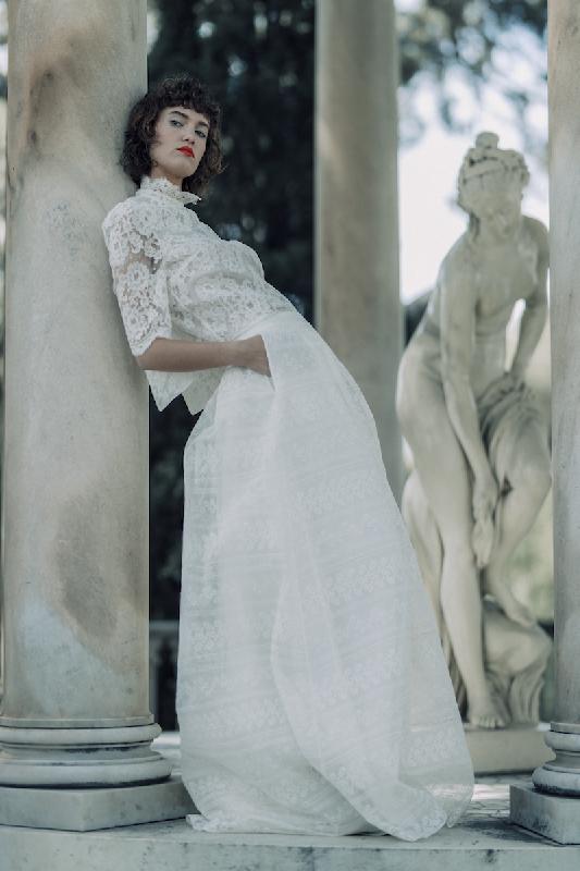 Robes de mariée Laure de Sagazan  : Modele Jupe Alberti (Bordeaux uniquement)