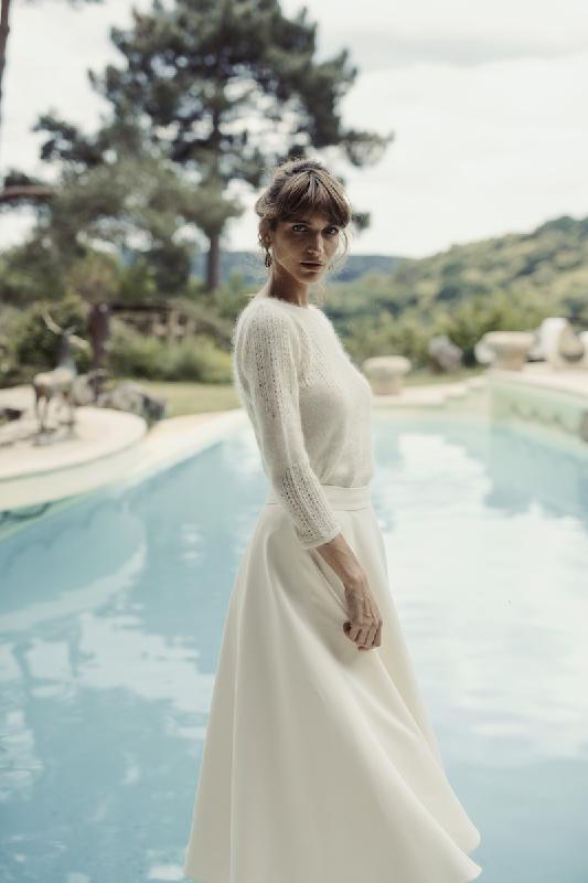 Robes de mariée Laure de Sagazan  : Modele Jupe Flore (Lyon)
