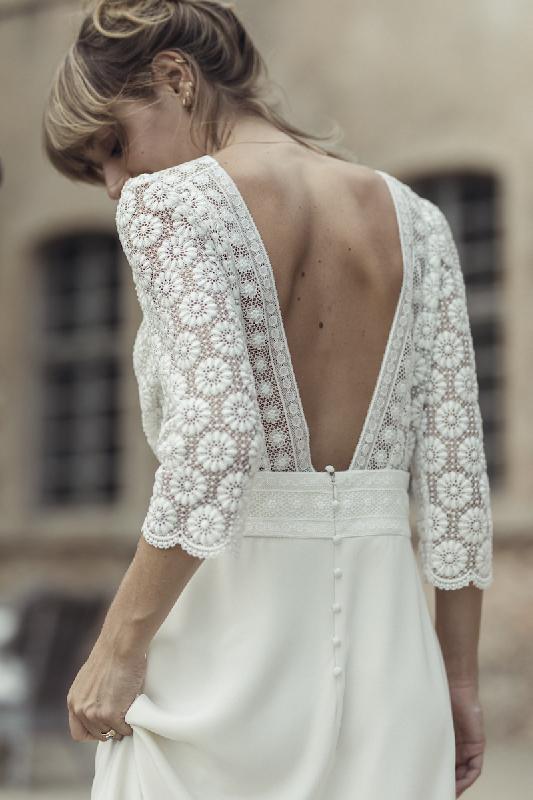 Robes de mariée Laure de Sagazan  : Modele Robe Delon (Bordeaux)
