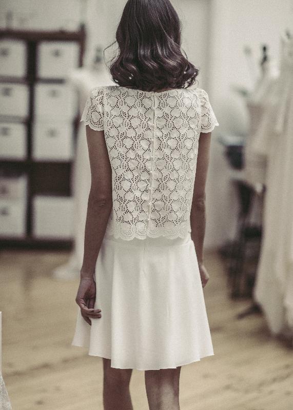 Robes de mariée Laure de Sagazan - Collection civile : Modele Robe Kant (MONTPELLIER, LYON, BORDEAUX, NICE)