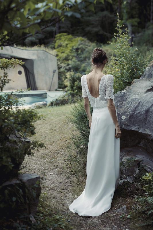 Robes de mariée Laure de Sagazan  : Modele Robe Rosa (Bordeaux)