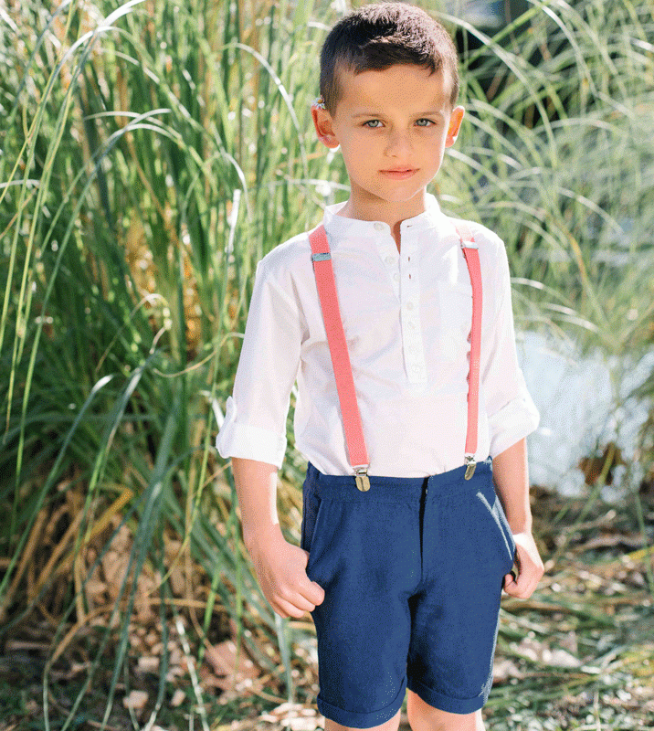 OUTLET Les petits inclassables : Modele Short Félix Bleu 2 ans