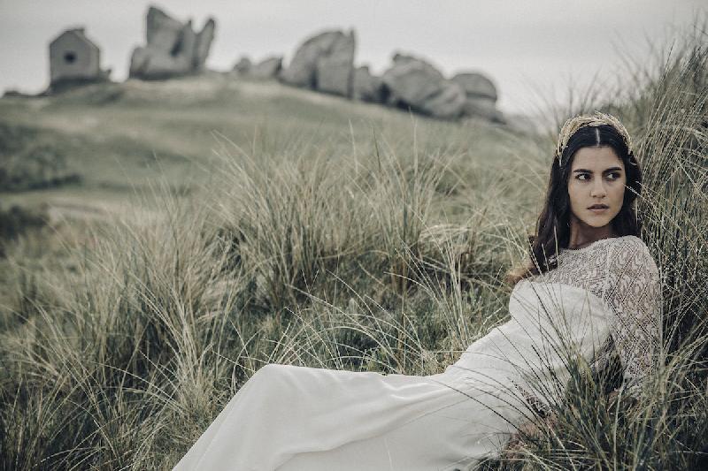 Robes de mariée Laure de Sagazan  : Modele Top Grant - Jupe Marot