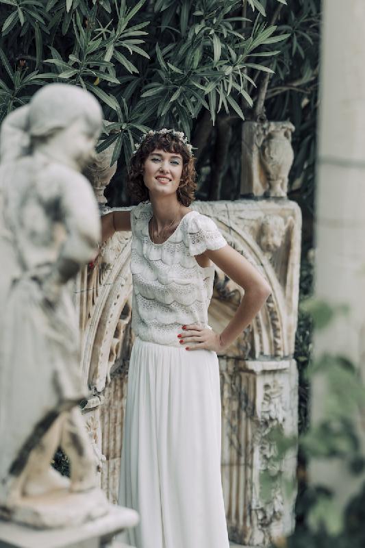 Robes de mariée Laure de Sagazan  : Modele Top Molina (Bordeaux, Montpellier et Nice)