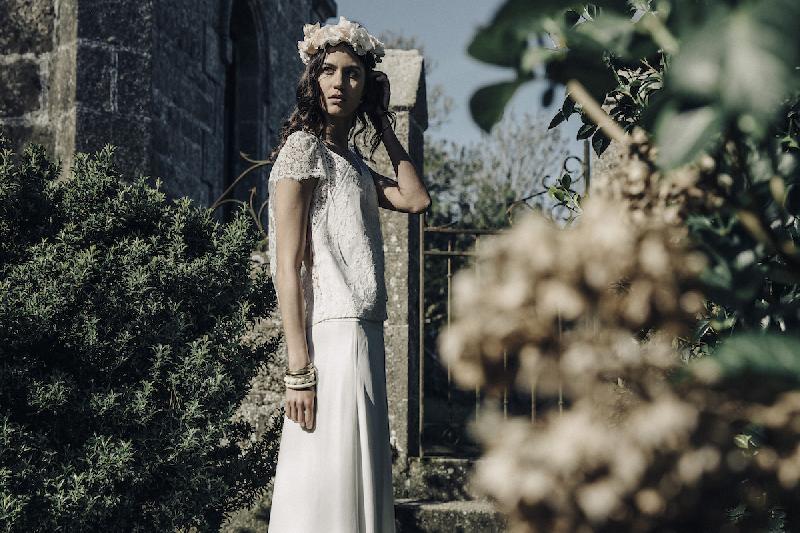 Robes de mariée Laure de Sagazan  : Modele Top Valmore - Jupe Marot