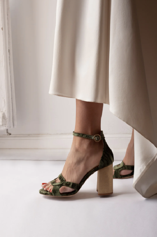 Chaussures Flordeasoka : Modele Sandales Margot Vert Cyprs